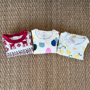 Set of 3 Hanna Andersson Organic Cotton Pajama Sets, size 130 (8)